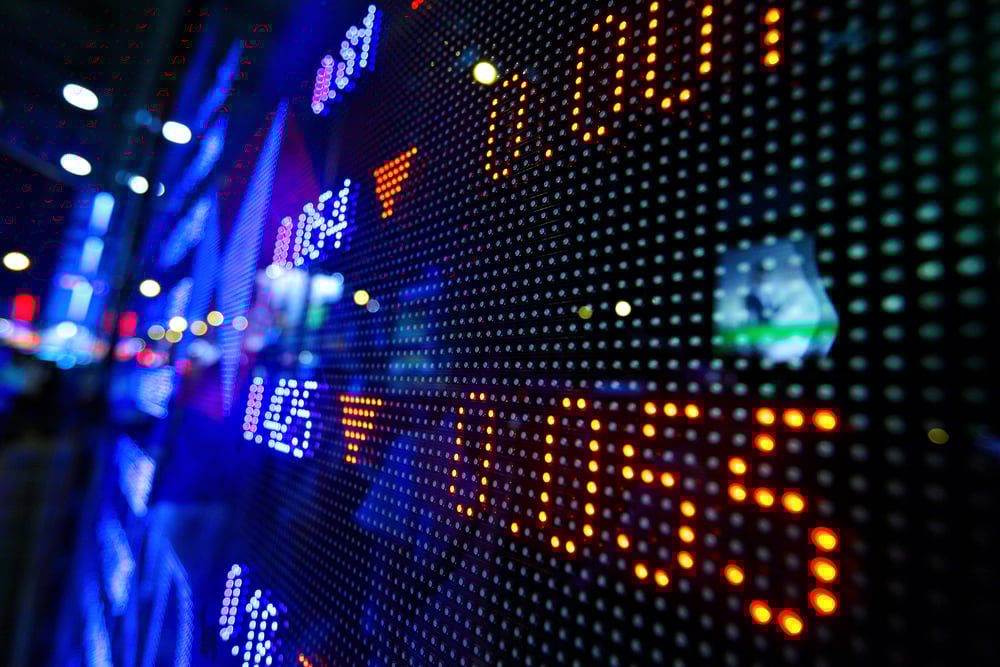 stock market price display abstract-1